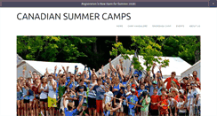Desktop Screenshot of canadiansummercamps.com