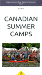 Mobile Screenshot of canadiansummercamps.com